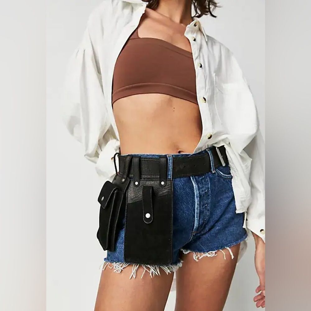 New Free People Geralt Pocket Belt S
